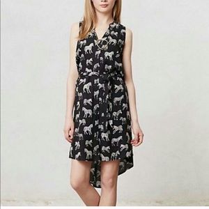 Anthropologie Porridge Zebra Dress